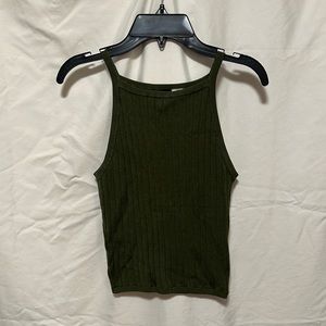 Ribbed crop top, size XS